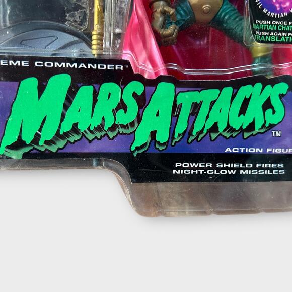 1990s Mars Attacks Supreme Commander Action Figure- Vintage – Topps – New in Box - Picture 6 of 7